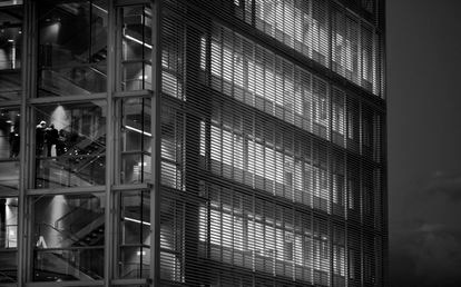 Fachada de un edificio de oficinas madrileño.