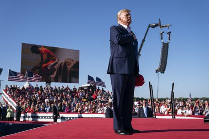 El expresidente Donald Trump en un mitin el pasado sábado en Texas.