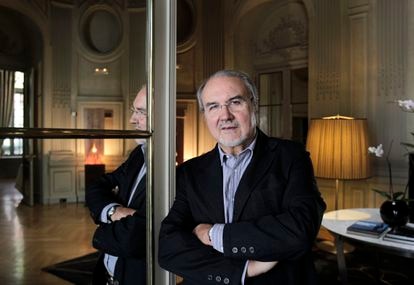 Pedro Solbes, en el hotel Santo Mauro de Madrid en 2010.