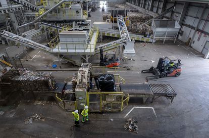 Planta de tratamiento de residuos en Loeches (Madrid).