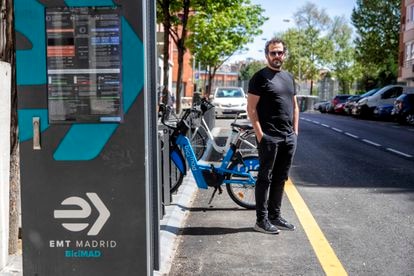 Alejandro Cencerrado, usuario de Bicimad al que le han bloqueado la cuenta.