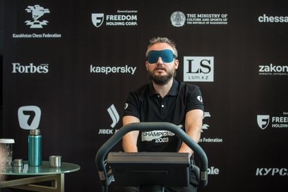 Un momento de la exhibición de Timur Garéiev