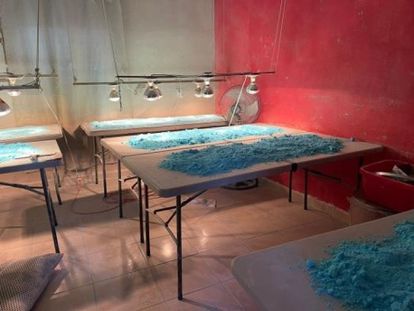 Laboratorio de fentanilo y metanfetamina en Culiacán (México), desmantelado el 15 de febrero de 2023.