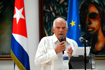 El alto representante para Política Exterior de la Unión Europea, Josep Borrell, este viernes en La Habana.