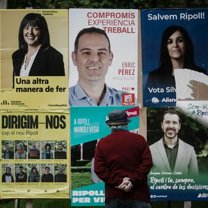 (DVD1163) 29/05/2023 - Ripoll - Reportaje de ambiente de Ripoll (Girona) sobre la victoria de la formación de extrema derecha indipendentista liderada por Silvia Orriols. Foto: Massimiliano Minocri