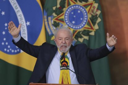 Lula da Silva durante el discurso en el que anunció las medidas para frenar la deforestación, en Brasilia, este lunes.