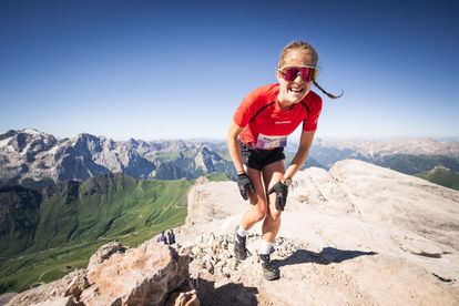 Malen Osa durante la Dolomyths Skyrace, este sábado.