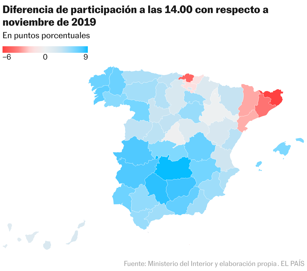40,48% de participación a las 14.00, en las elecciones del 23-J