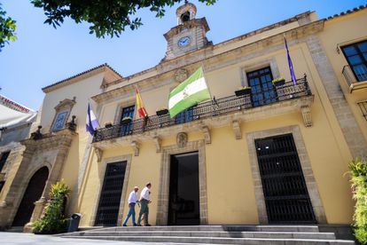 Fachada del Ayuntamiendo de Jerez de la Frontera (Cádiz), este viernes.