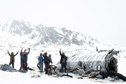 Una imagen de 'La sociedad de la nieve'