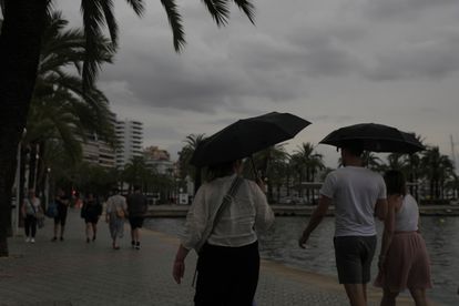 Vista del paseo marítimo de Palma (Mallorca), el sábado.