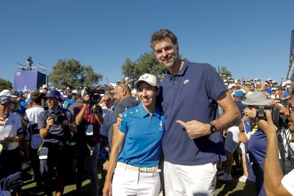 Carlota Ciganda y Pau Gasol, en Finca Cortesín.