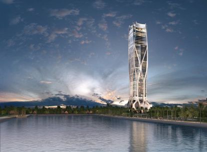 Imagen del rascacielos 'One Thousand Museum' de Miami, donde el empresario Luis Mariano Rodríguez Cabello adquirió un apartamento por 5,3 millones.