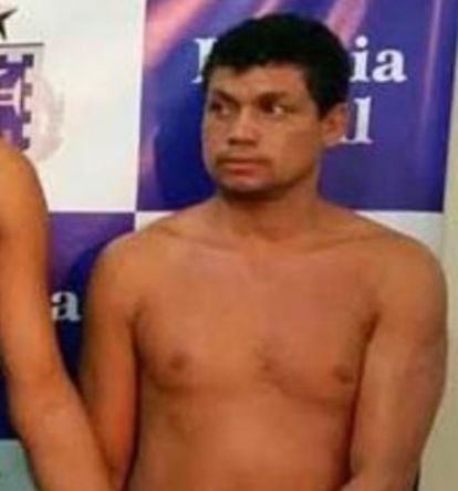 Eliandro Loureço Menezes, tras ser detenido por la policía