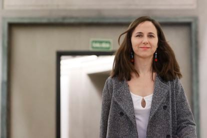 La secretaria general de Podemos, Ione Belarra, en el Congreso el pasado 19 de diciembre.