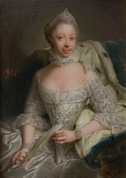Retrato de la reina Carlota, una obra de Georg David Matthieu.