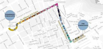 Este es el recorrido de la cabalgata de Alicante.