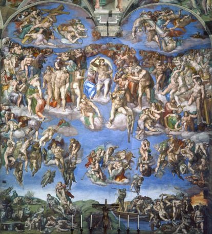 'El Juicio Final' de la Capilla Sixtina de Miguel Ángel.