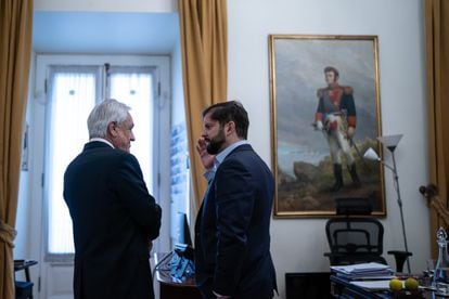 Sebastián Piñera y Gabriel Boric. 50 años del golpe de Estado en Chile