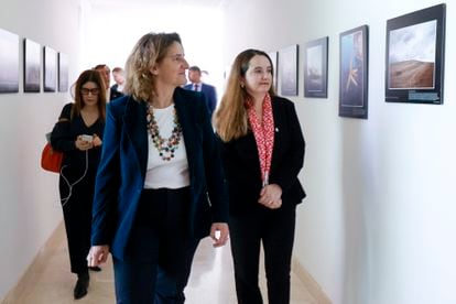 Teresa Ribera, la semana pasada, en Málaga.