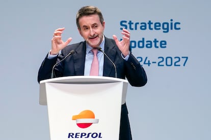 El consejero delegado de Repsol, Josu Jon Imaz, el 22 de febrero en Madrid.