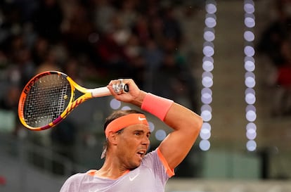 Nadal, durante el partido.