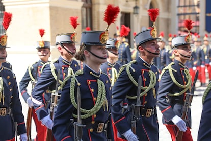 La princesa Leonor en el 40 aniversario de la jura de Bandera del Felipe VI, en la Academia General Militar de Zaragoza.