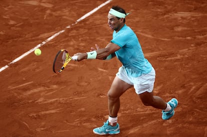 Nadal, durante el partido.
