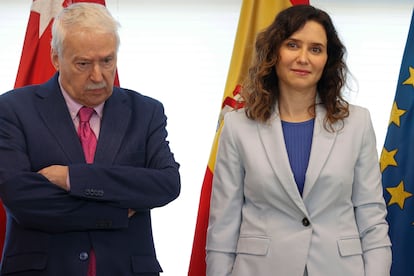 Isabel Díaz Ayuso y Joaquín Leguina