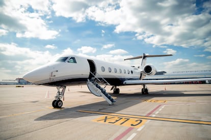 Avión privado modelo Gulfstream G550 de la compañía Welojets.