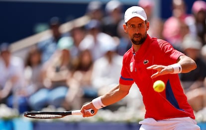 Djokovic, durante la final.