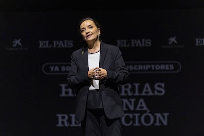 Pepa Bueno, durante su intervención.