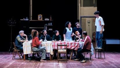 Assaig de l'espectacle 'L'aranaya' al Teatre Nacional de Catalunya