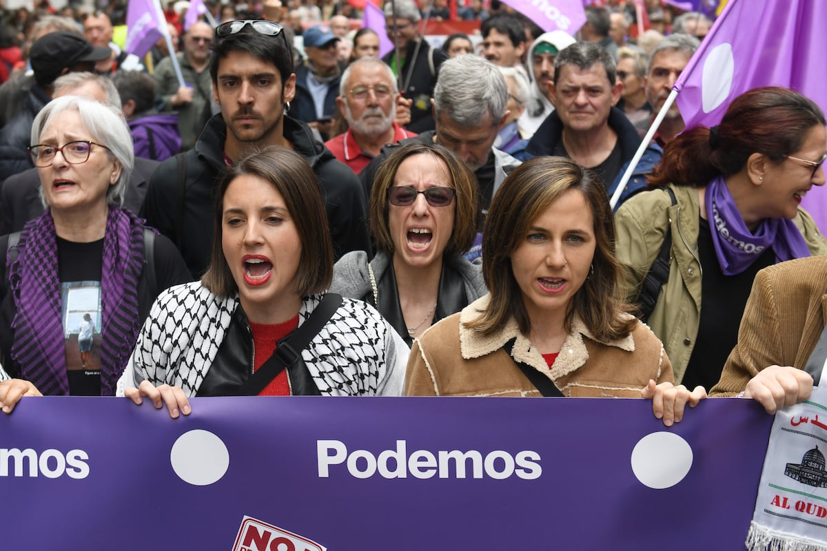 Irene Montero da plantón a un homenaje a Anguita con Antonio Maíllo y acusa a IU de estar “en la orilla del rearme”