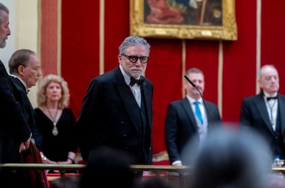 El artista Jaume Plensa, durante la toma de posesión de la medalla 37 como académico numerario electo de la Real Academia de Bellas Artes de San Fernando.