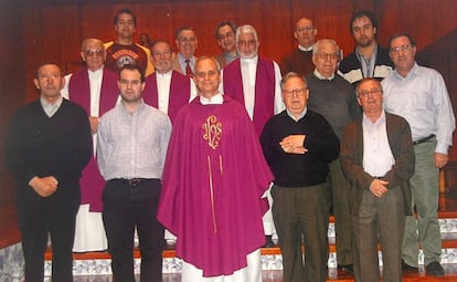 Robert Prevost, en su visita al colegio de Los Olivos siendo superio general de la Orden de San Agustín.