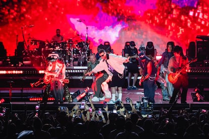 Justin Timberlake, durante su concierto en el Icónica Santalucía Sevilla Fest.