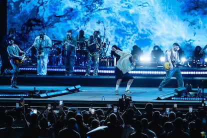 Justin Timberlake, durante su concierto en el Icónica Santalucía Sevilla Fest.