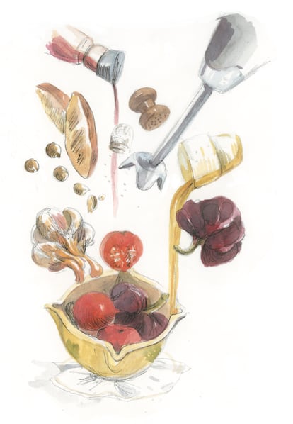 Il·lustració de l'interior de 'Cuina! O barbàrie', de l'autora Estela Martínez de Arenzana.