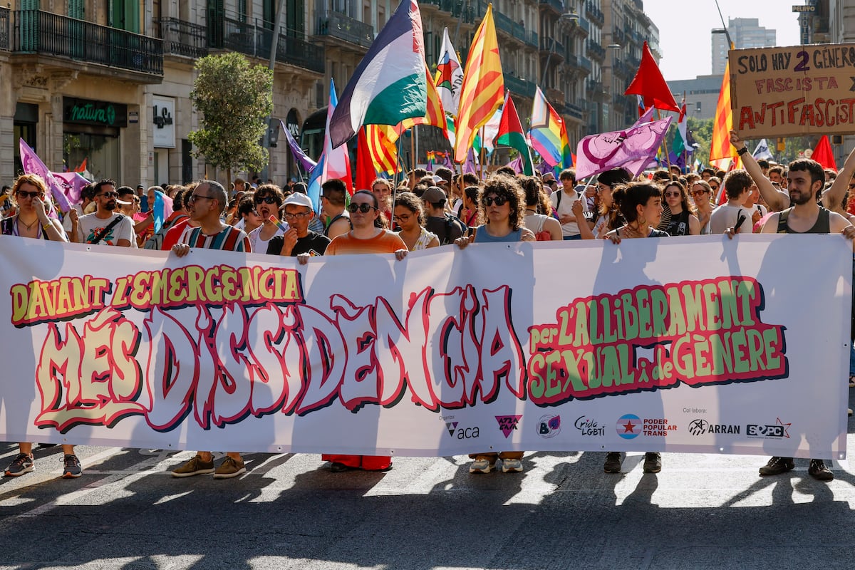 Unas 3.000 personas piden en Barcelona “más disidencia” en el día del Orgullo LGTBIQ+