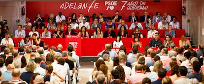 Vista general del Comité Federal del PSOE este sábado.
