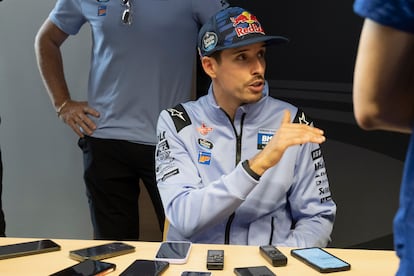 Alex Márquez durante la rueda de prensa este jueves.
